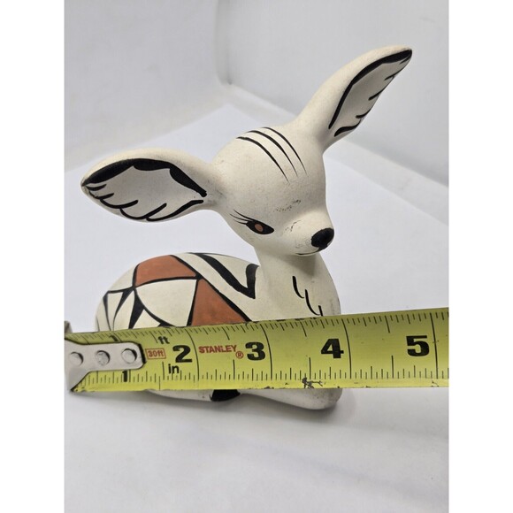 S. Zuni Isleta Pueblo New Mexico Fawn Deer Figurine 4" Tall - Picture 9 of 10